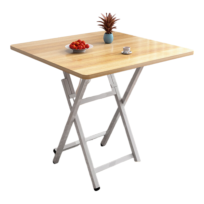 Mushuangfu Folding Table, Dining Table for Small Apartments, Living Room Eating Table, Outdoor Stall Table, Portable Small Square Table for Rental Apartments