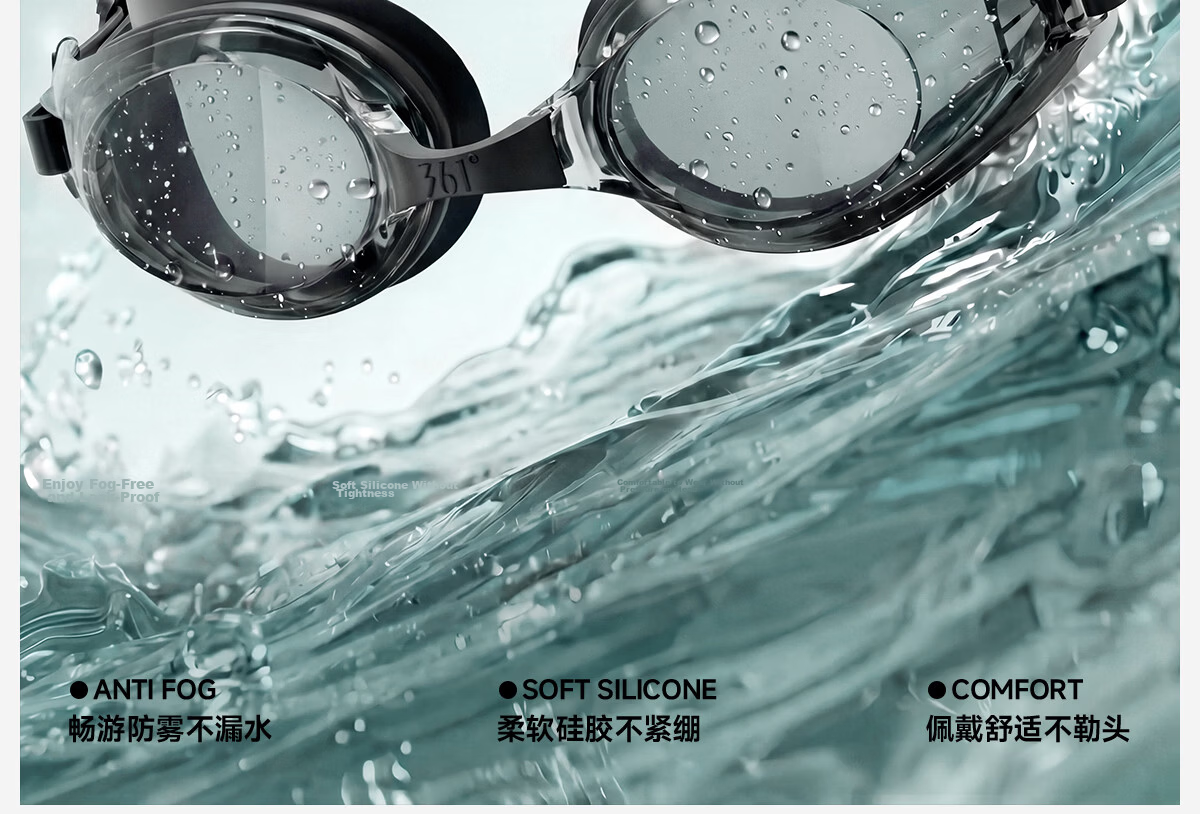 361° Swimming Goggles for Men And Women, Adult High-Definition Anti-Fog Myopia Swimming Glasses, Swim Goggles And Swim Cap Set, Diving Equipment 3