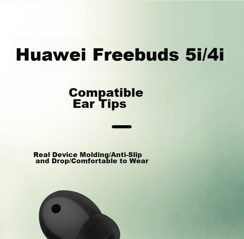 Masentek Earphone Eartip, Compatible with Huawei Freebuds 4i/5i/Honor Earbuds X3/2 SE Bluetooth Headphones, Silicone Tip Accessory, White, Medium Size 5