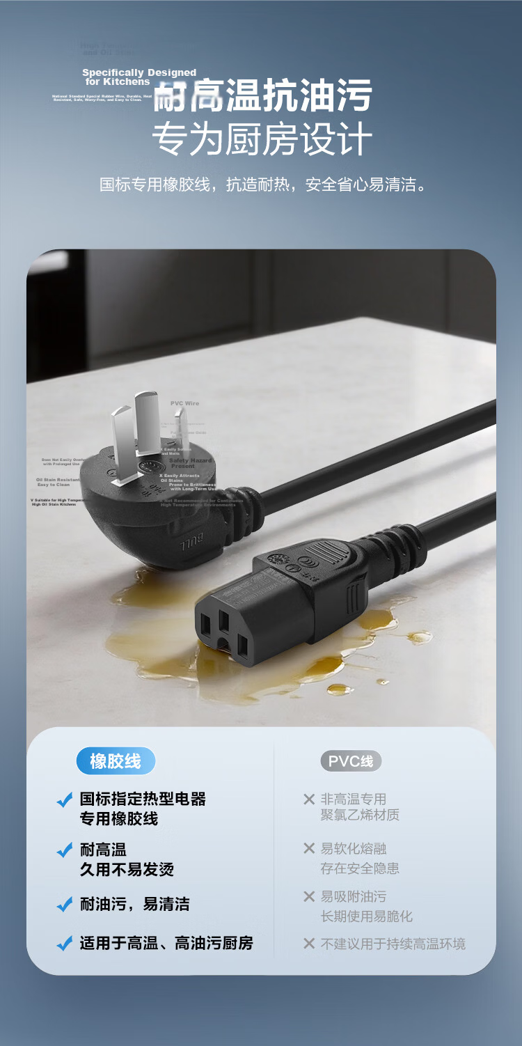 BULL Power Strip / Extension Cord / Surge Protector / Multi-Outlet Strip / Power Bar / Cable Reel / Extension Cord 1 Outlet No Switch Total Length 0.6 Meters GN-101001 7