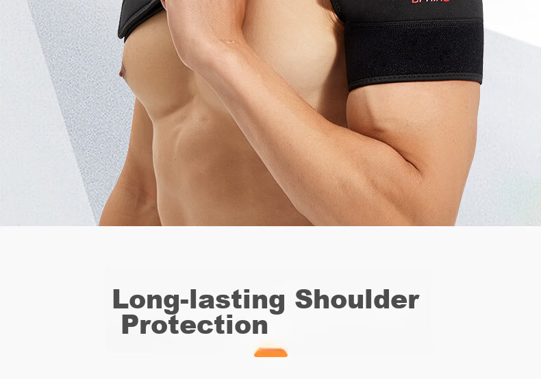 LI-NING Shoulder Support Single Pack Adjustable Breathable Pressure Sports Guard for Fitness Training Left Shoulder Universal Size 4