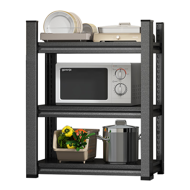 Jiabangshou [Chow Yun-fat Recommended] Kitchen Storage Rack Microwave Oven Organizer Multifunctional Oven Pot Stand Storage Cabinet