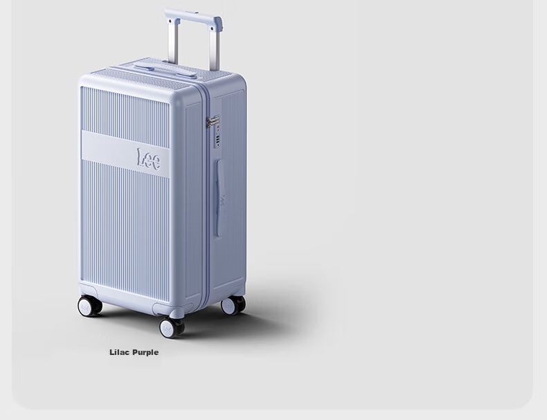 Lee High-Quality Large-Capacity Thickened Suitcase, Trolley Case, Travel Luggage, Password Lock Box, Aurora White, 28 Inches 21