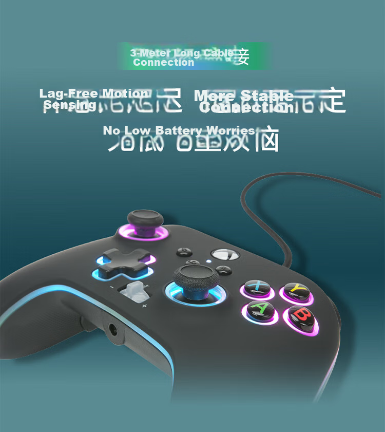 PowerA Microsoft Xbox Authorized Xbox Controller Wired Gamepad PC/Xbox Back Buttons Linear Triggers Black Myth: Wukong PUBG Sonic The Hedgehog Chinese Style Controller 12