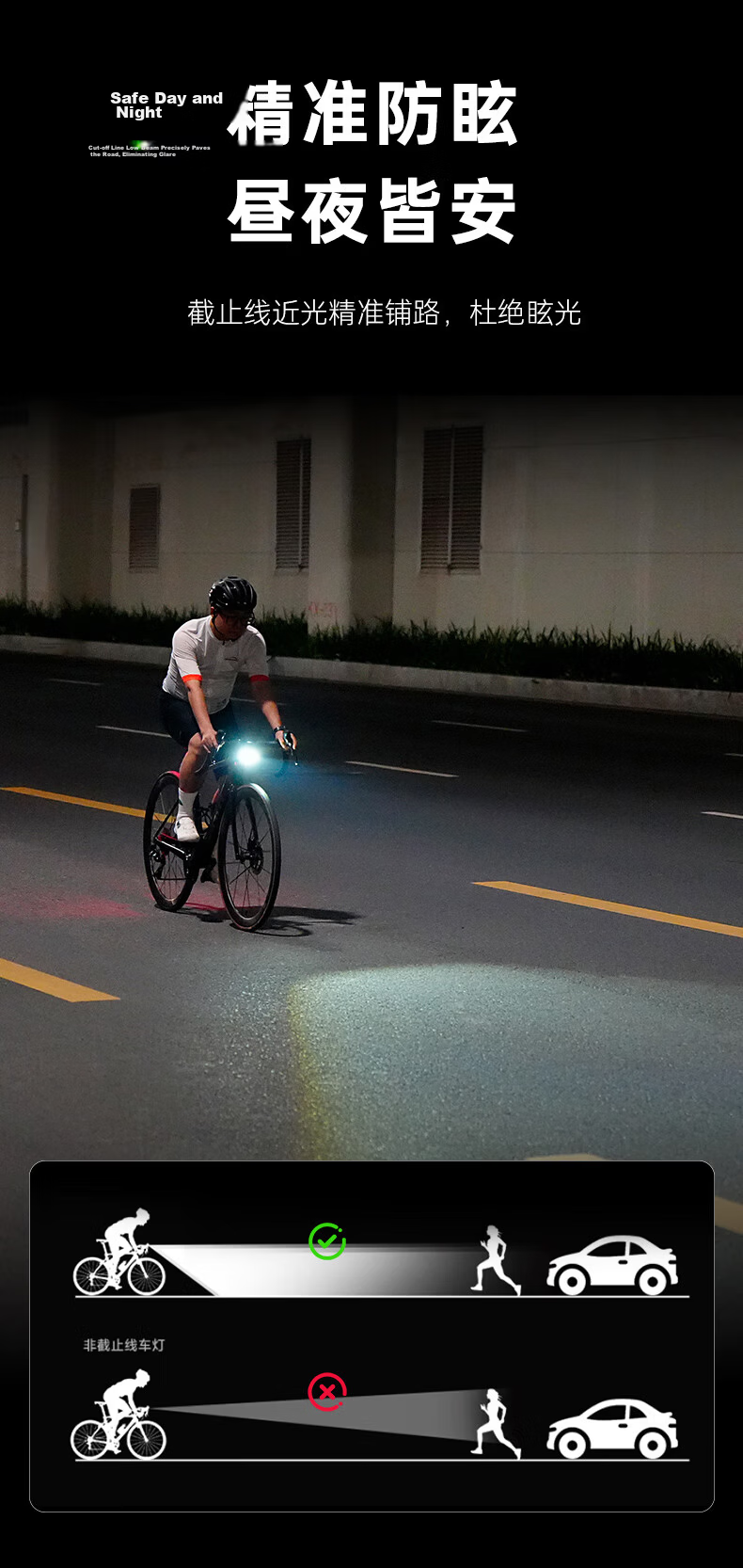 MAGICSHINE Bicycle Front Light HR800 Wireless Remote Control Headlight Cyan Green 4