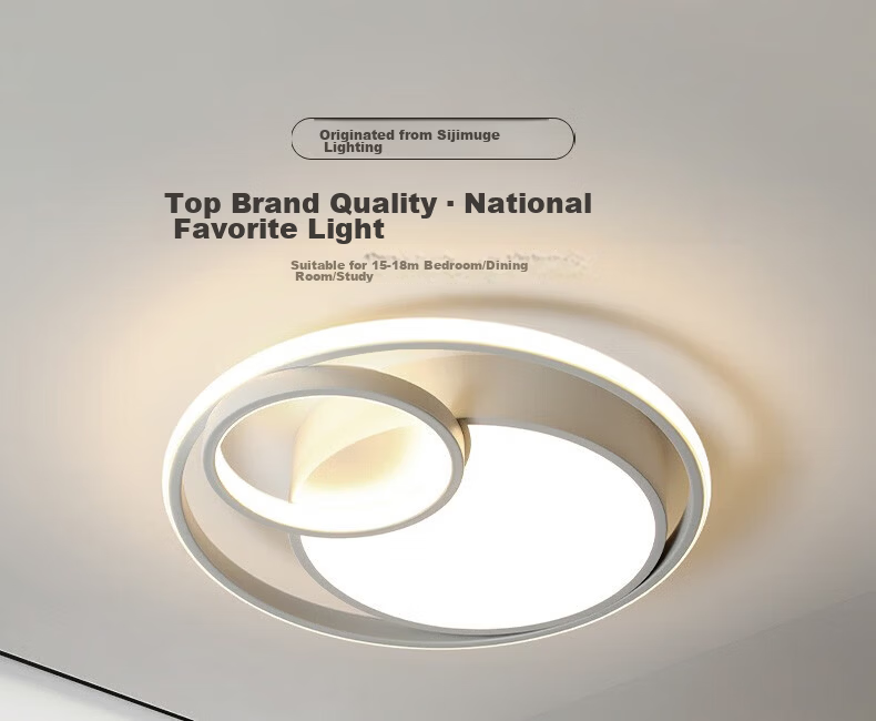 MICOE Lighting, Living Room And Bedroom Ceiling Light Set, LED Modern White Cream Style, Elegant Simple Zhongshan Lamp Fixture 1