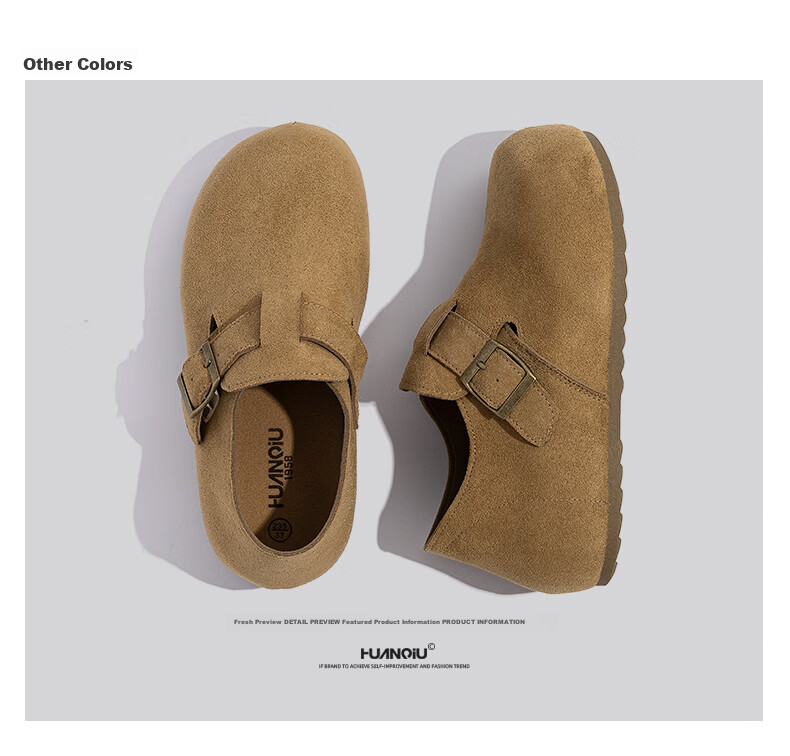 Global Platform Birkenstock Women's Shoes 2026 New Summer Retro Casual Slip-On Half Slippers Lazy One-Step Shoes for Women 14