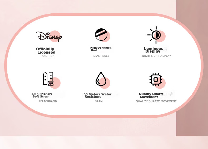 Disney Judy Collaboration Cute Kids Waterproof Quartz Watch for Elementary to High School Students Birthday School Gift 2