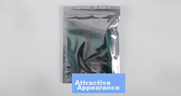 Junwen Anti-Static Resealable Shielding Bags Hard Drive Motherboard Chip Sealing Bags Graphics Card Packaging Bags 10x16cm (100pcs) 10