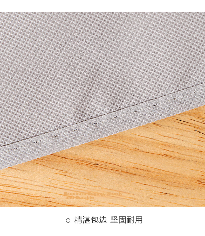 JEKO&JEKO Clothing Dust Cover, Dust Bag Set of 5, Coat And down Jacket Storage Bag, Transparent Garment Cover, Hanging Bag, Gray 18