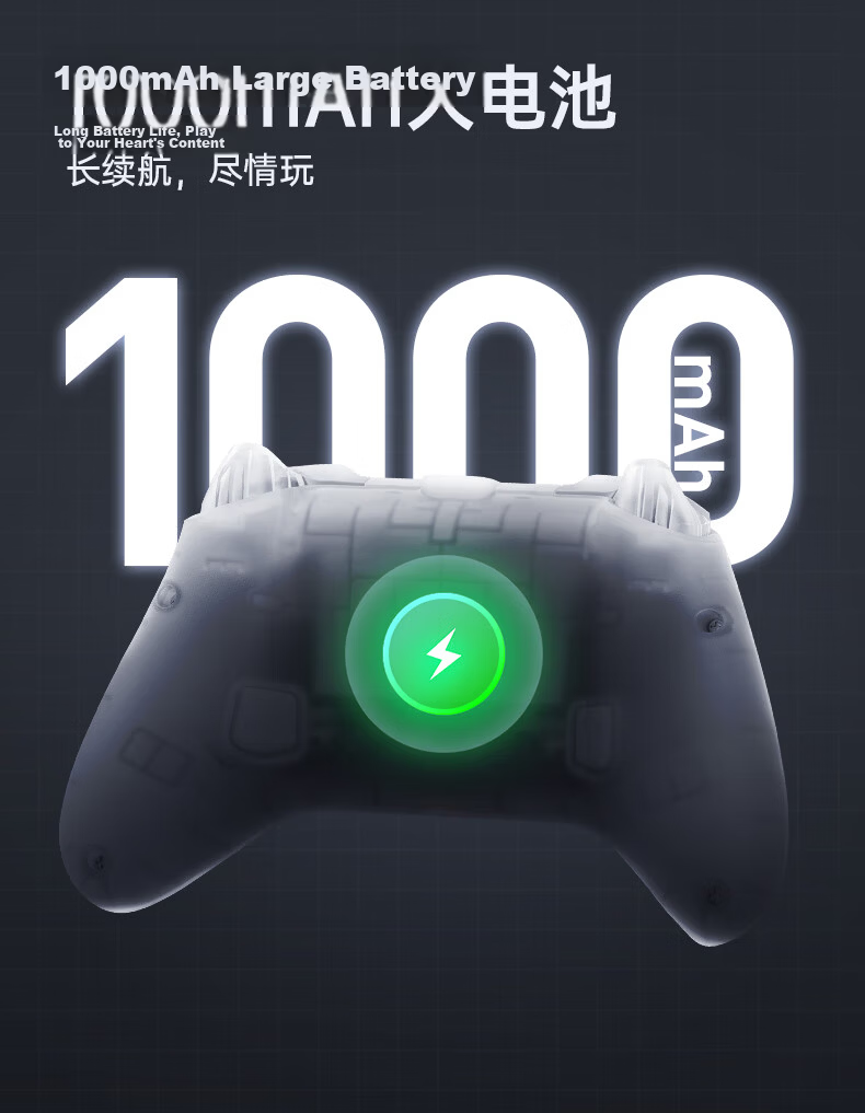 MACHENIKE G3V2 Wireless Controller, Four Hall Game Controller, Switch2 Controller, Xbox-Like Controller, Tri-Mode Connection Supports Android, Apple Phones, PC Computers, TV, Black 7