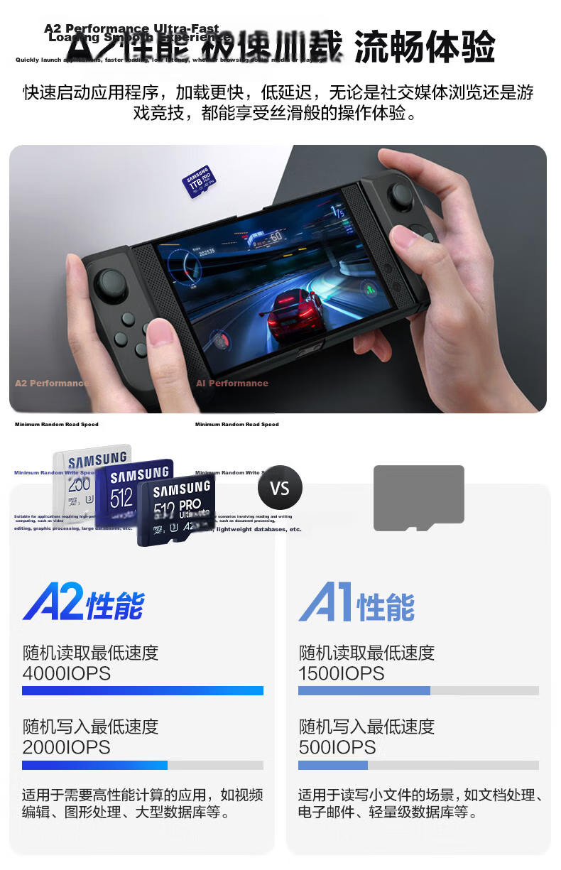 SAMSUNG 512GB TF (MicroSD Express) P9 Solid State Storage Card for Switch 2 Game Console, Sports Camera, Drone Memory Card, 800MB/s Read Speed 5