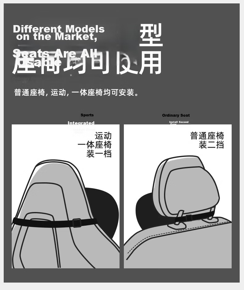 BIMLL Mercedes-Maybach Car Headrest Neck Pillow Lumbar Support Cushion Universal Car Seat Backrest Cushion 9