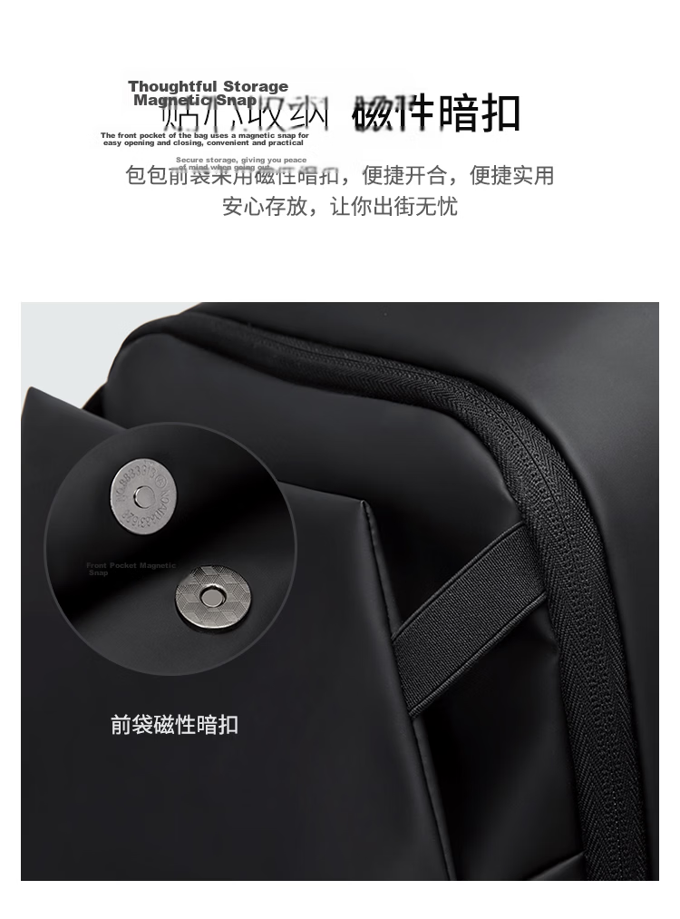GOLF Men's Large Capacity Backpack Water-Resistant 15.6-inch Laptop Student Casual Travel Bag 7