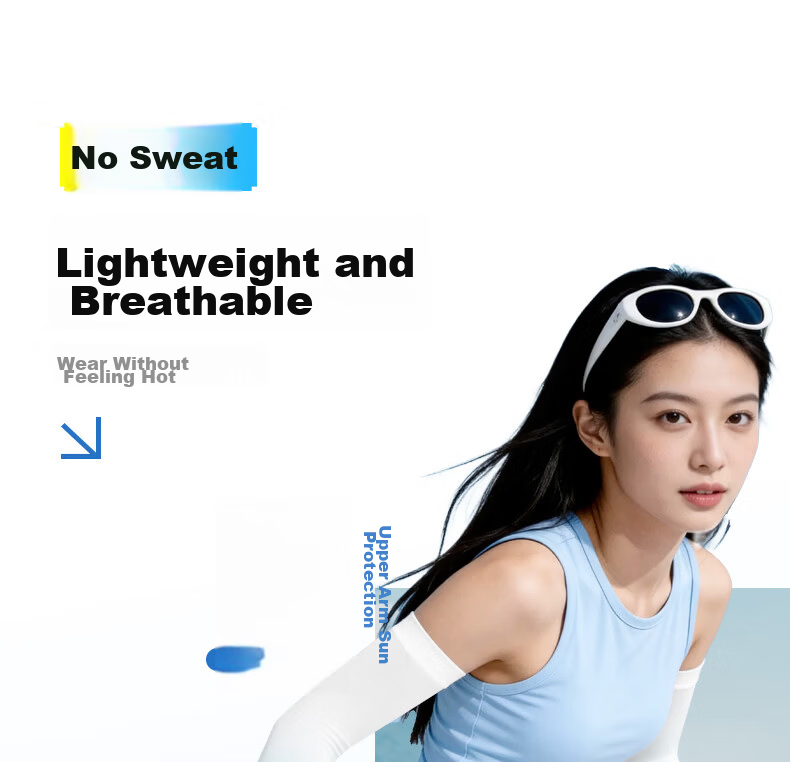 Li-Ning Ice Sleeve Arm Sleeves for Men And Women, Sun Protection Arm Covers, UV-Resistant Ice Column Sleeves, Arm Guards for Cycling And Sun Protectio 11