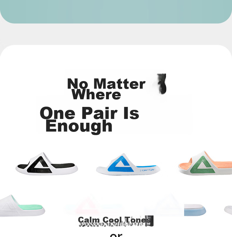 PEAK Taiji Slippers for Men And Women, Summer Sandals, Sports Non-Slip Beach Shoes, Comfortable Casual Shoes with Squishy Feel E92037L 14