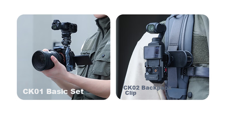Ulanzi TT24 Floor Pop-up Selfie Stick with CKA Quick Release Plate Tripod 1/4 Inch Interface Stabilizer Selfie Stick Backpack Clip for Action Camera Mirrorless Camera Quadruple Tripod 3