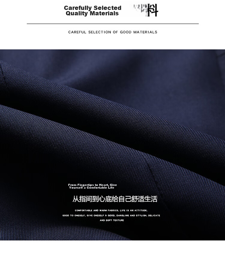 ROMON Men's Suit Set, Small Suit Jacket, Professional Formal Wear, Slim Fit Casual Groomsman Suit, Navy Blue 6XL 4
