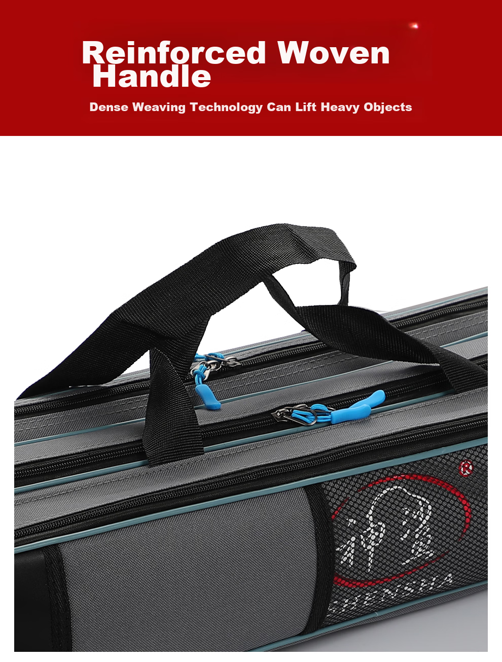 Shensha Fishing Tackle Bag, Rod Bag, Fishing Bag, 125cm Multifunctional Rod Bag, Thickened Large Capacity Waterproof Double-Layer Fishing Tackle Bag 9