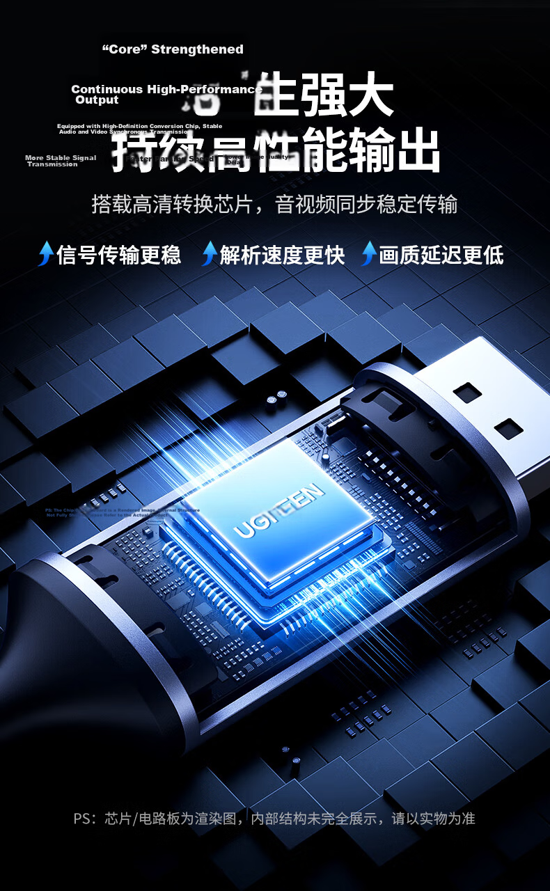 Ugreen Type-C to DP1.4 Cable USB-C Adapter for Thunderbolt 4/5 8K60/2K540Hz Apple MacBook External Monitor Connection Cable 1.5m 22
