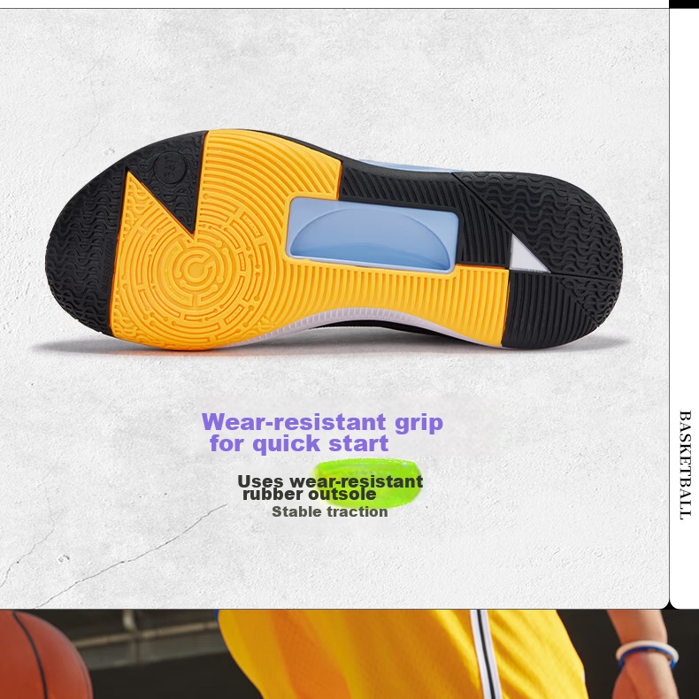 361° DVD Team2 Basketball Shoes Dinwiddie Summer Practical Wear-Resistant Cushioning Breathable Sports Shoes 672511120-1 33