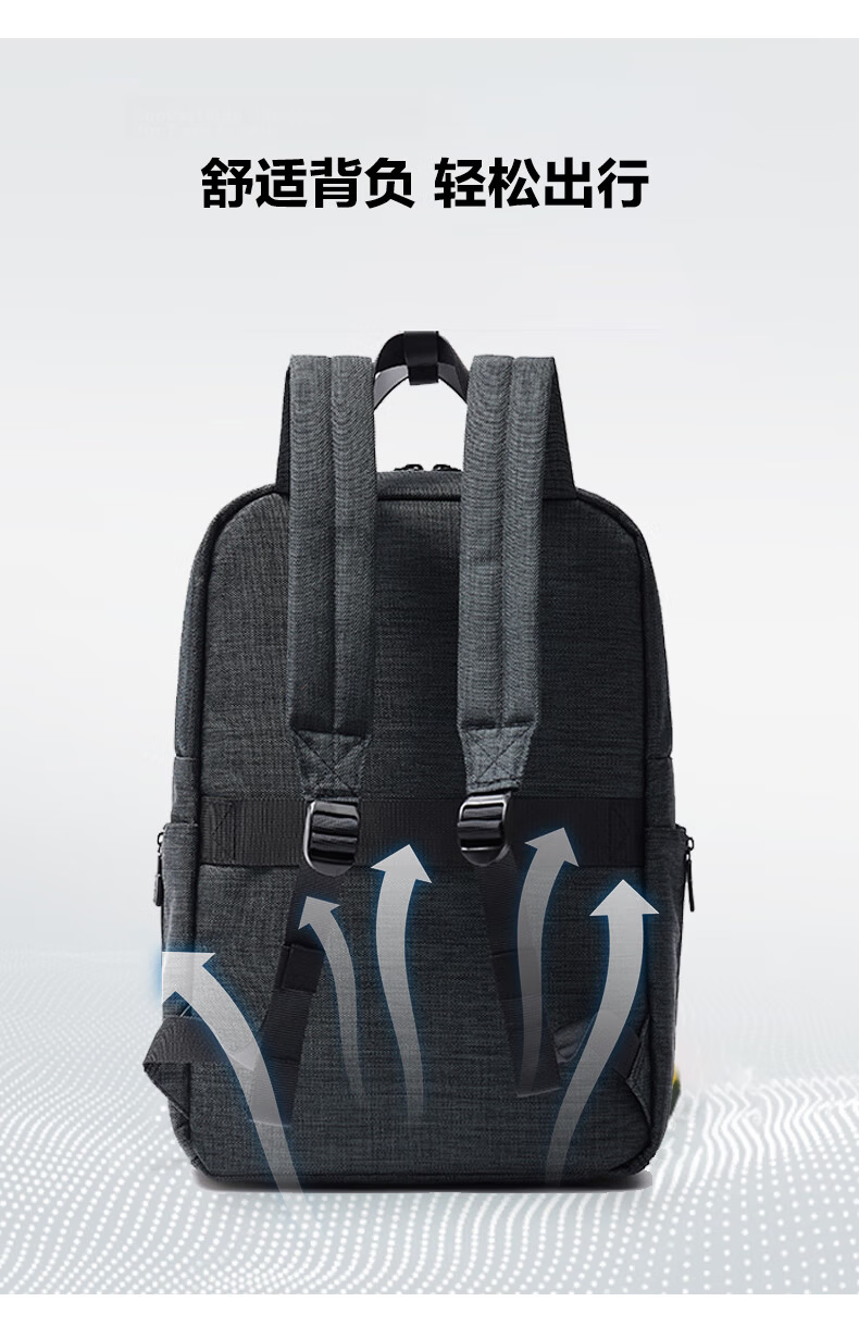 LEXON Casual Men's Backpack 14/15.6 Inch Laptop Bag Commuter Travel Lightweight School Bag Green 11
