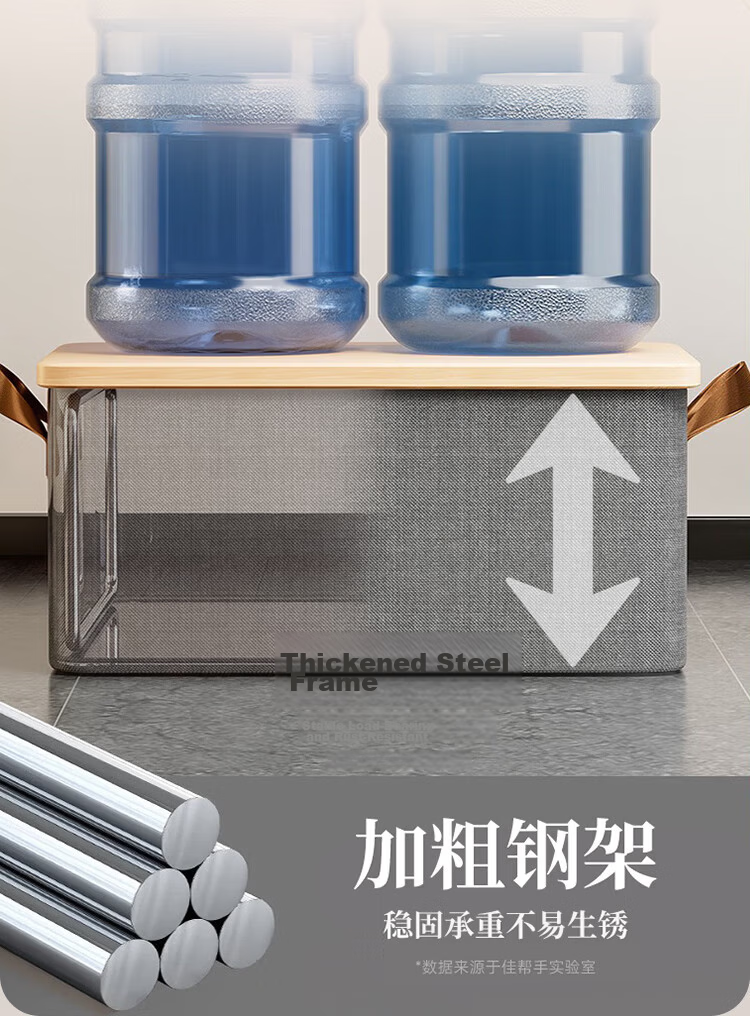 Jiabangshou Fabric Storage Box, Wardrobe Organizer, Clothes Storage Container, 28L Capacity, Set of 3 14