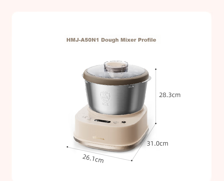 Bear Innovative Spherical Dough Mixer Dual-Use Constant Temperature Dough Proofer Home Kneading Machine Chef Mixer Fully Automatic Dough Beater and Stirrer Bread Flour Fermentation All-in-One HMJ-F50Q 3