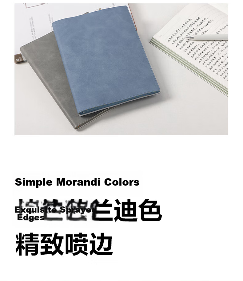Deli 25K/112 Pages Notebook Leather Cover, Journal, Planner, Diary, Soft Copy Book, Green BP151 4