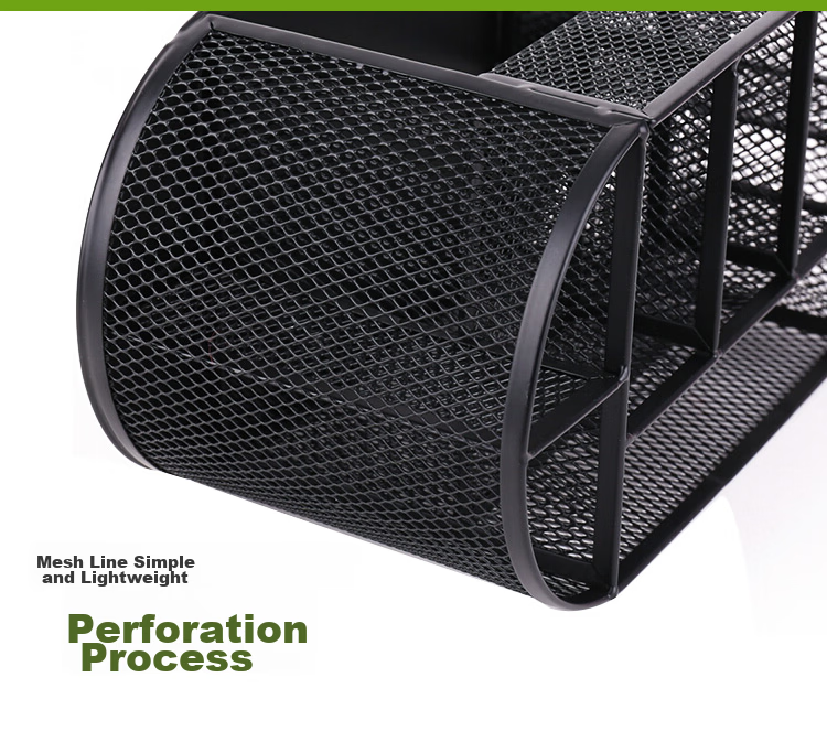 TANGO Office Metal Pen Holder with Hollow Mesh Design, Multifunctional Creative Stylish Spray-Painted Rust-Resistant Office Pen Holder for 3C Digital Products, All-Net Low Price 8