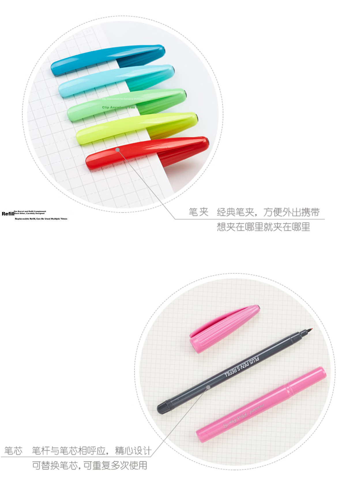 [Back to School Essential] monami 04031-01 Fiber Pen Water-based Fineliner Gel Pen Black Barrel Black Ink 12pcs/Box 9