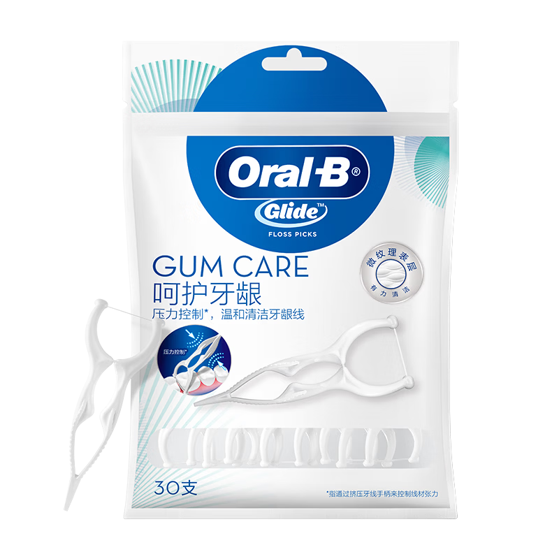 Oral-B Dental Floss Picks Toothpicks Professional Teeth Cleaning Portable Y-Shaped 30pcs/Pack Mixed Packaging