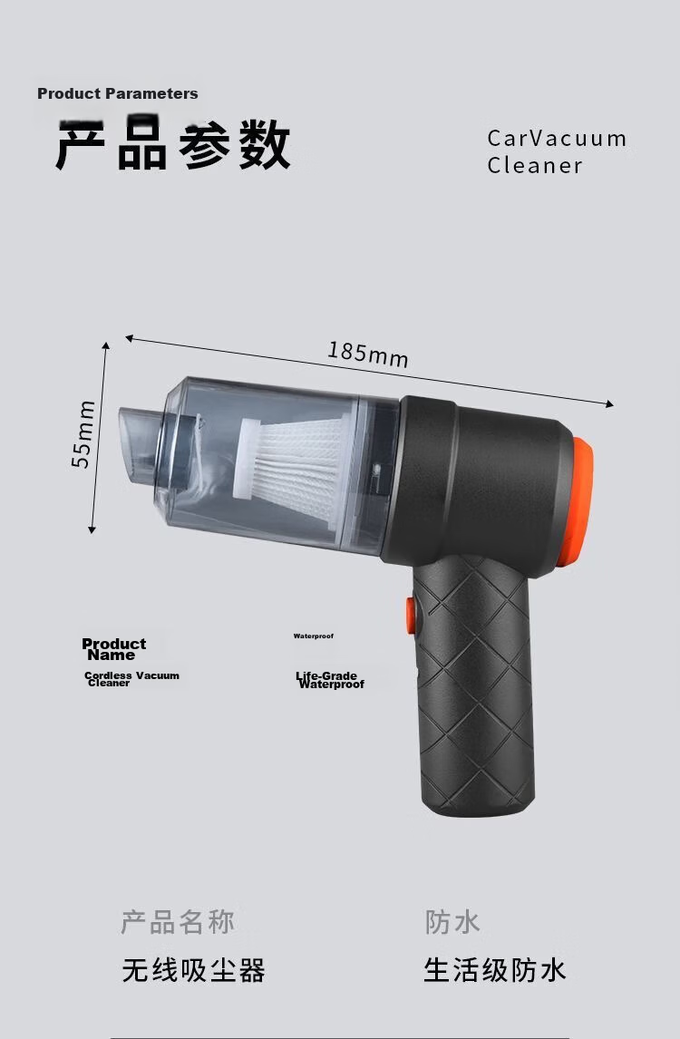 Mishiguang Handheld Dual-Use Dust Remover for Home and Car, Small Pet Hair Remover Blower 25