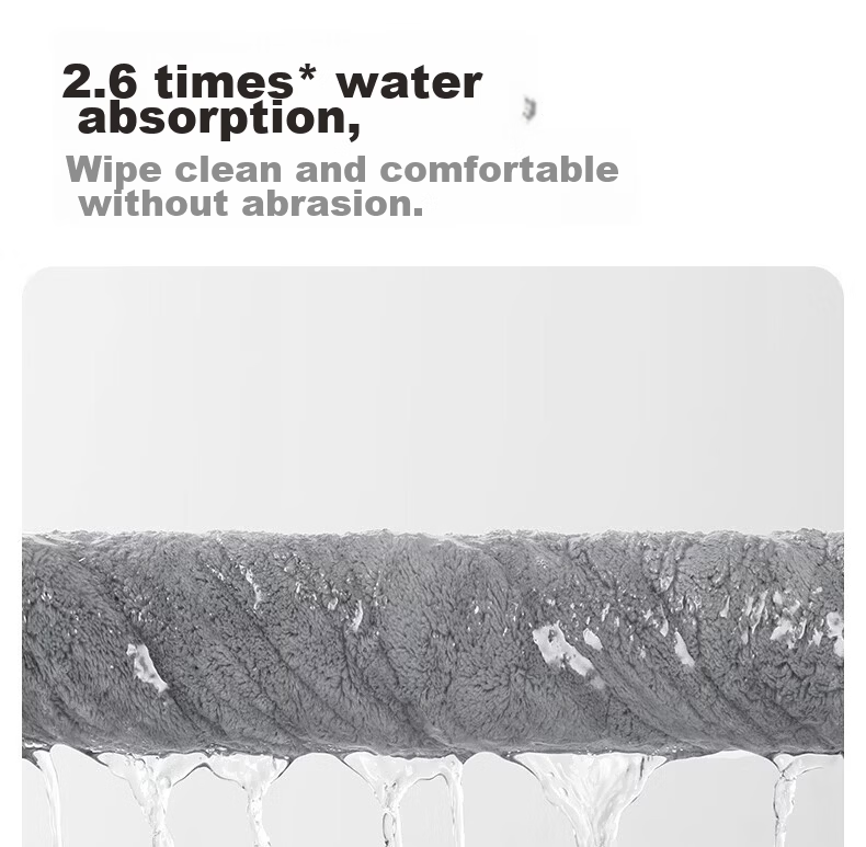 Wuyinliangpin Chenille Hand Towels, 2 Pack, Cute Antibacterial Non-Shedding Hand Towels for Kitchen And Bathroom, Gray And White 9