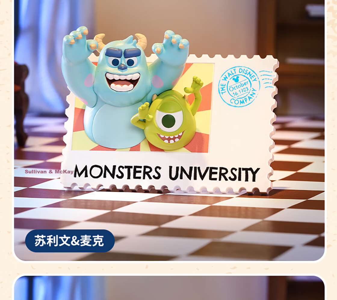 MINISO Disney Retro Stamp Series Blind Box Figurine, Children's Toy, Peripheral Desktop Decoration, Birthday Gift for Wome 19