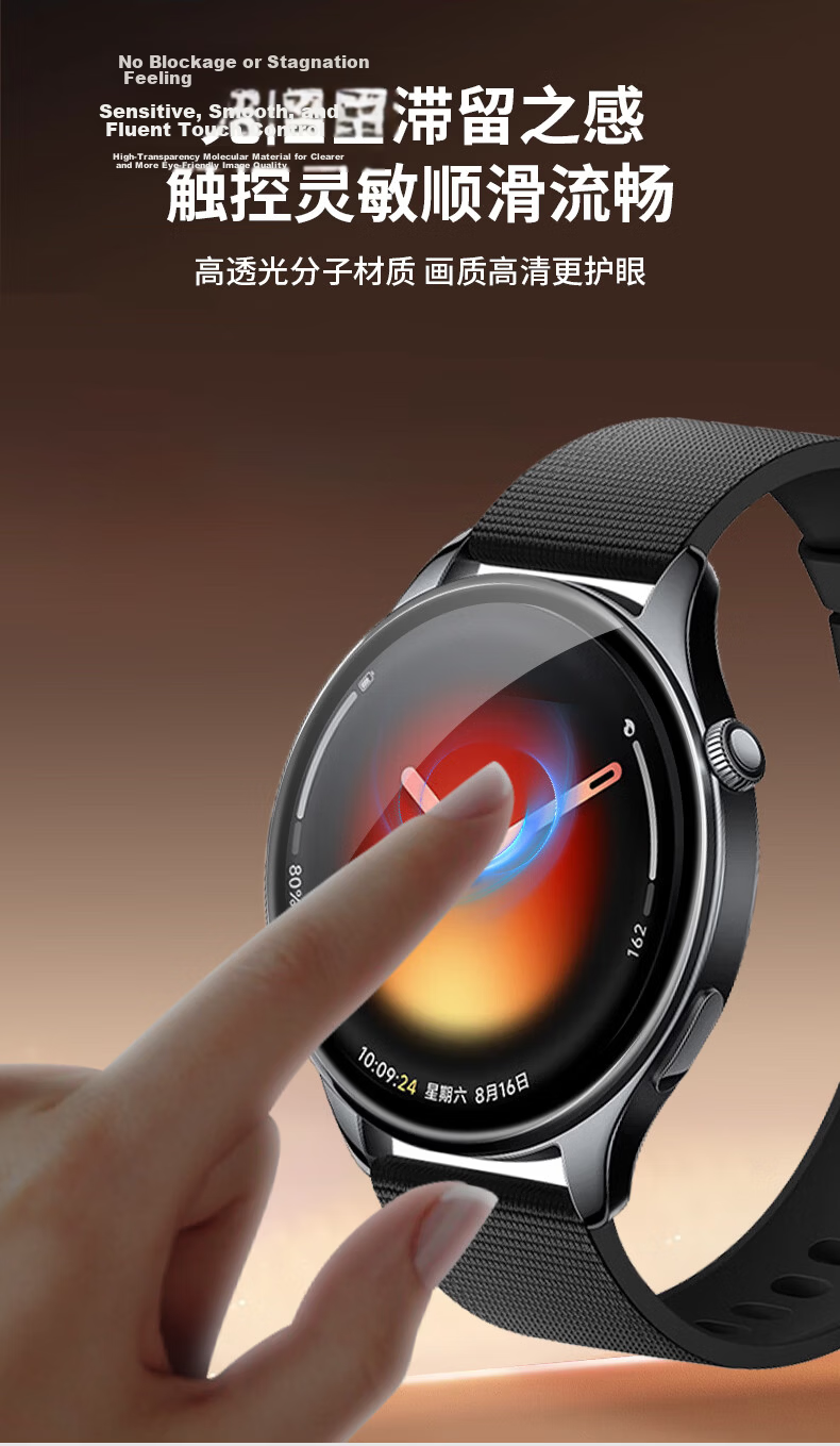 Smorss AR Anti-Reflective Tempered Glass Screen Protector for Xiaomi Watch S4 41mm Anti-Scratch Drop Resistant Anti-Fingerprint Film 13