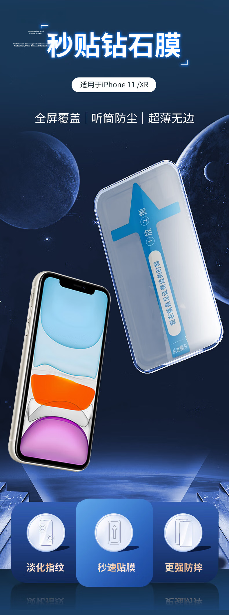 KOOLIFE iPhone 15 Pro Tempered Privacy Screen Protector, Dust-Free Installation, Corning Glass, Ultra-Thin, Drop-Resistant, Anti-Fingerprint 3