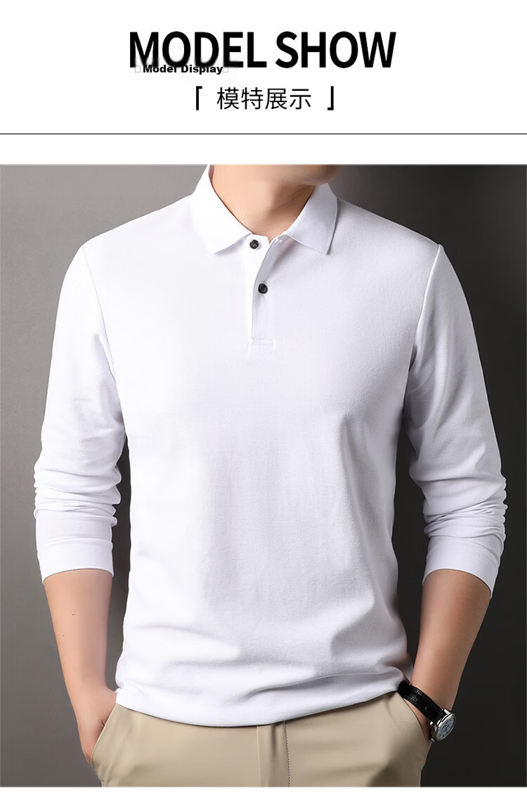 ROMON 100% Cotton Short Sleeve Men's Classic Business Polo Shirt Casual Solid Color Base Layer Gray XL 10