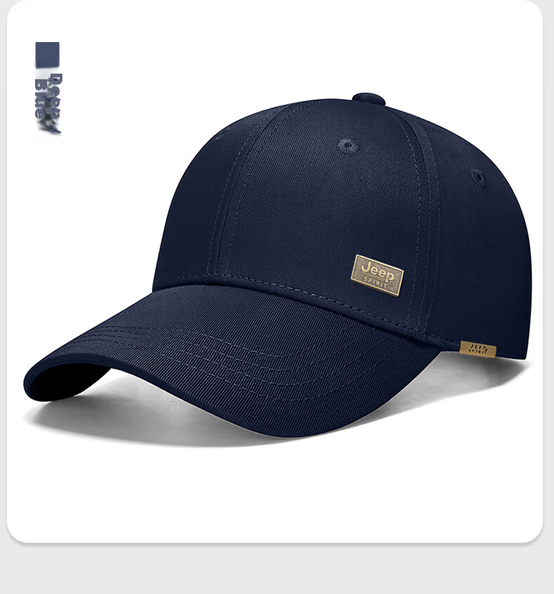 JEEP Men's Baseball Cap Four Seasons Trendy Duckbill Hat Unisex Sun Hat A0765 12