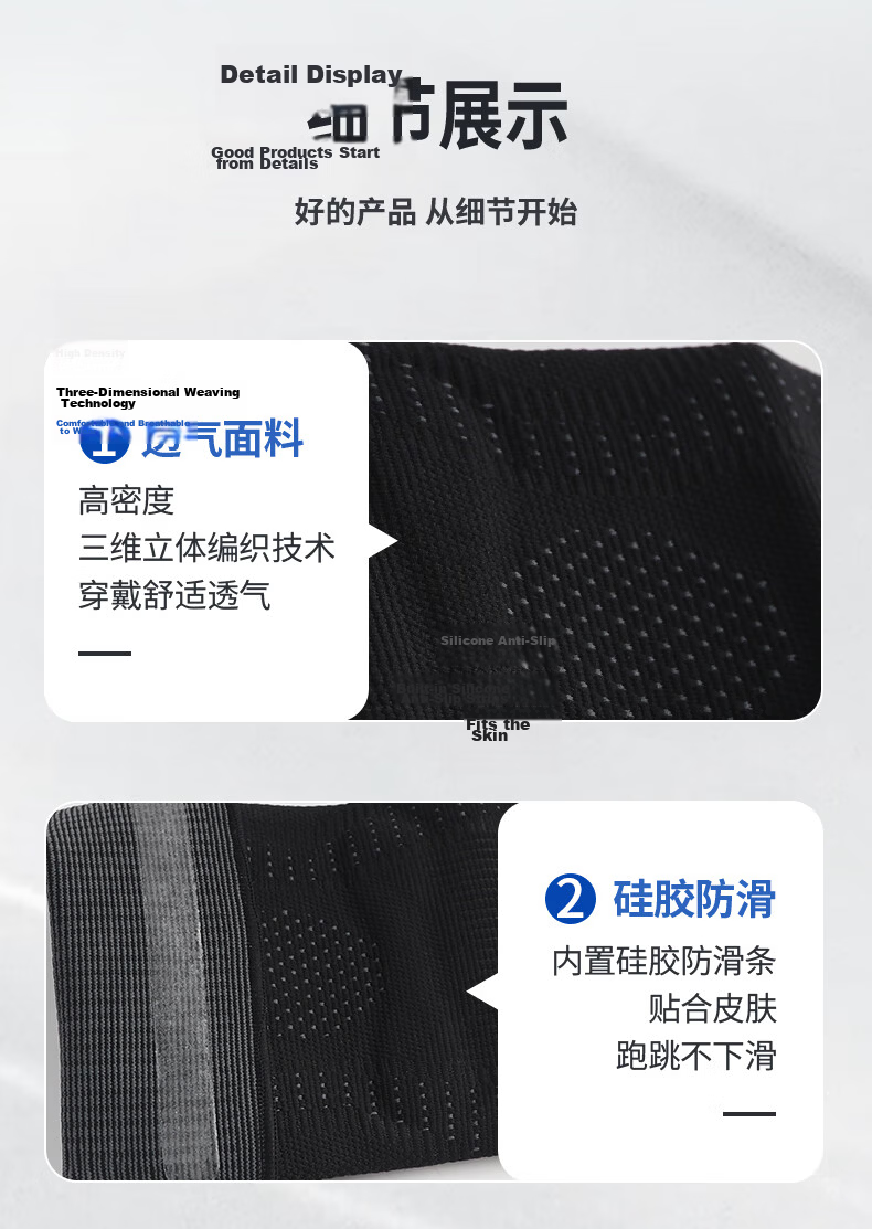 Reebok Knee Brace Sports Meniscus Hiking Running Basketball Badminton Fitness Patella Knee Joint Protector for Men And Wome 11