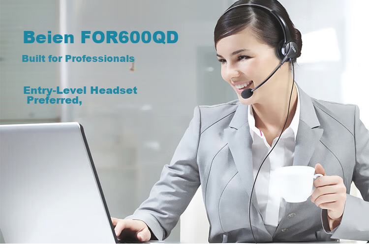 HION FOR600 Headset Single Ear Call Center Headphones/Phone Headset/Customer Service/Call Center Telemarketing Headset - Single Plug + Volume Control + Mute (B6.1) 1