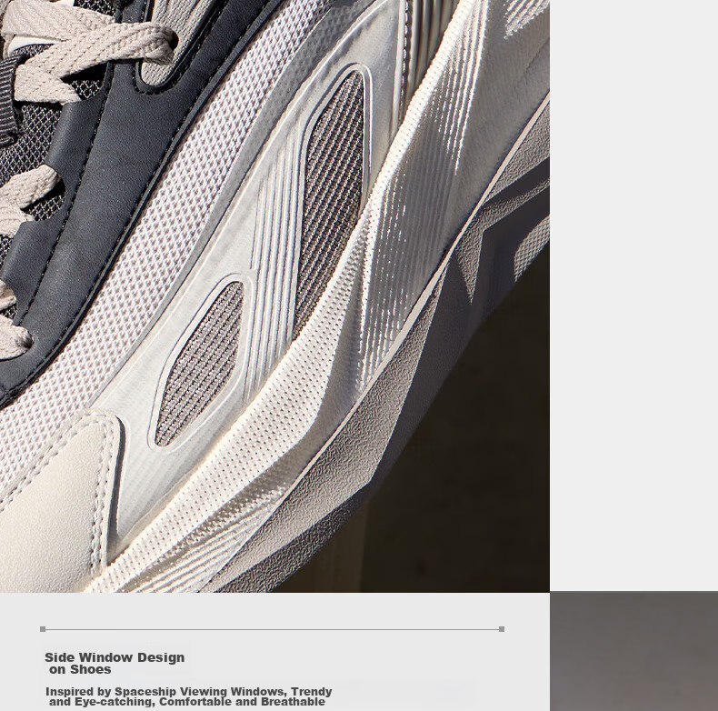361° Spaceship Men's Sports Shoes Autumn Thick Sole Retro Casual Running Outdoor Cushioning Shoes 672536701-2 9