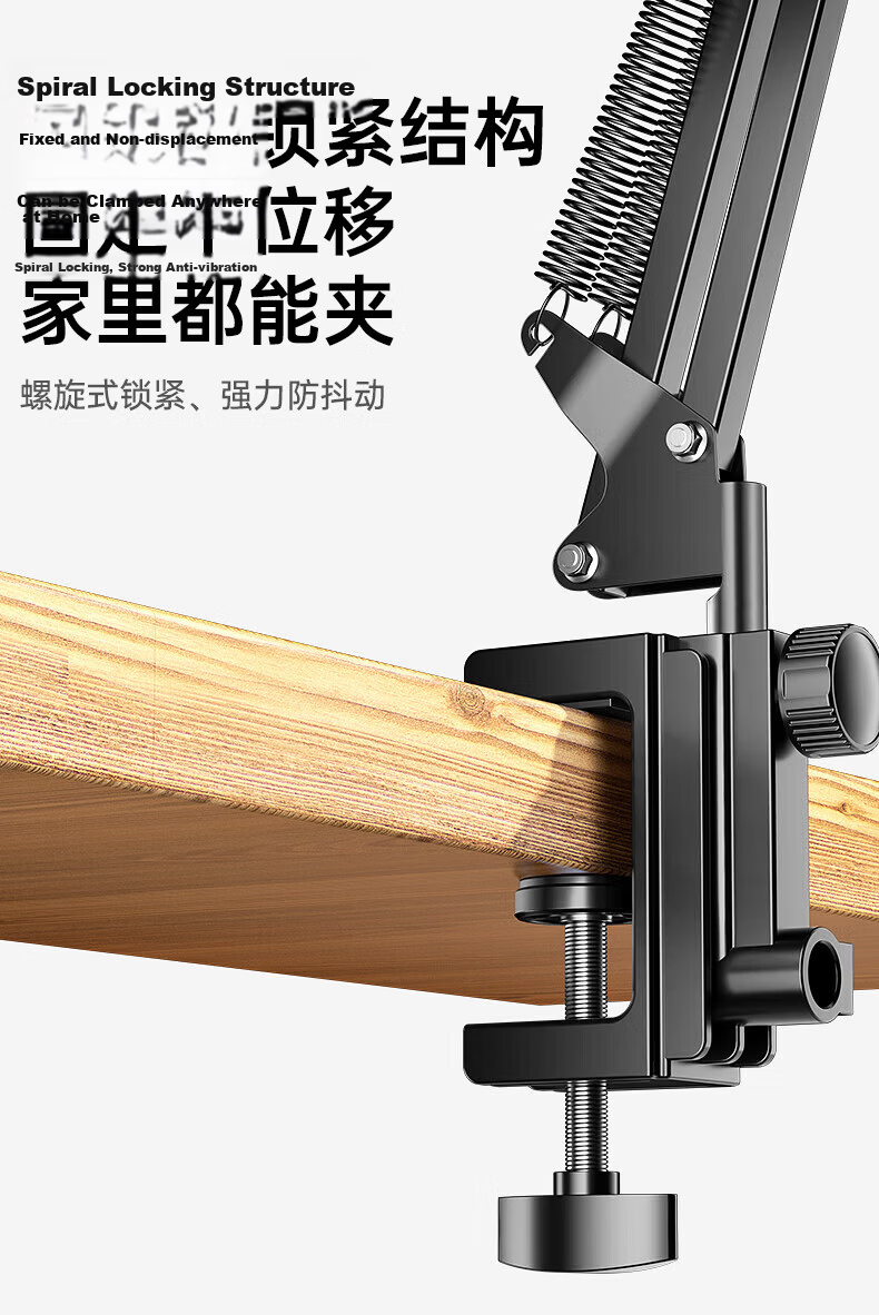 CangHua Mobile Phone Holder Bedside Lazy Stand Desktop Overhead Shooting Stand Online Class Study TikTok Short Video Game Live Streaming Drama Watching Exam Helper Stable 360° Adjustable Foldable 9