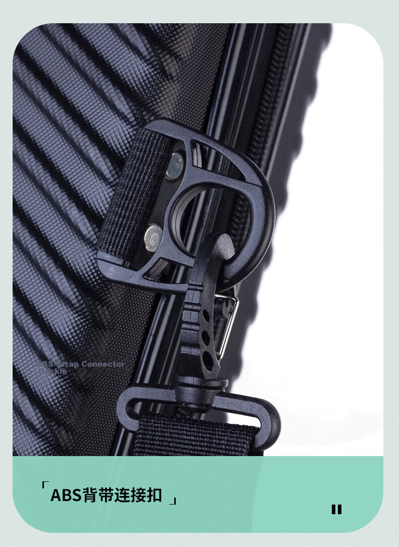 Minjianyiren Hard Shell Fishing Rod Bag, Lightweight Tackle Bag, Multi-Functional Mini Rod Case, Handheld Fishing Tackle Bag, Waterproof 8