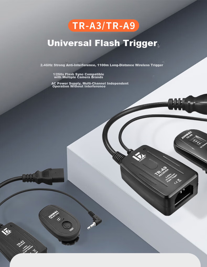 JINBEI Digital Flash Trigger Studio Flash 2.4GHz Wireless Transmitter Universal DSLR TR-A9 Transmitter 1