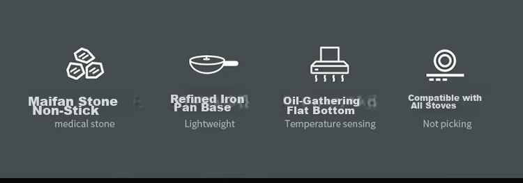 Maxcook Non-Stick Frying Pan, Flat Bottom Steak And Pancake Griddle 28cm, Compatible with Gas And Induction Stoves MCJ3682 2