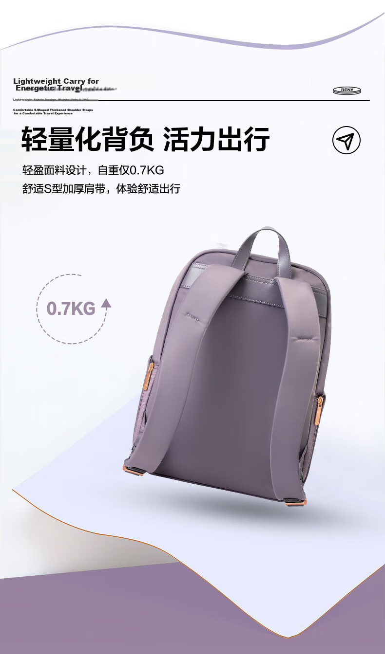 Xinxiuli Women's Backpack, 14-Inch Laptop Bag, Travel Backpack, School Bag, Business Trip Upgraded Version Gift GV1 9