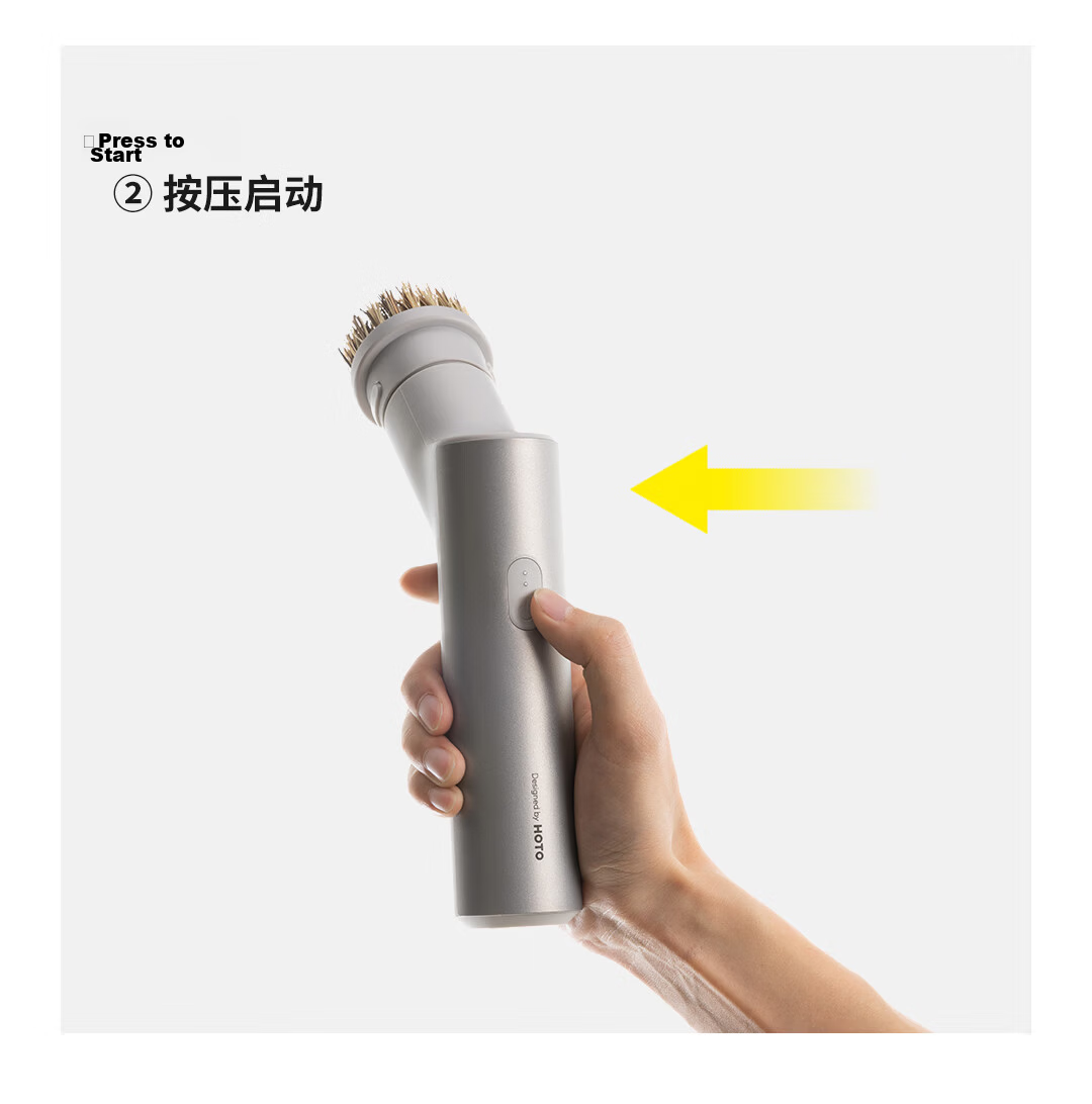 HOTO Multifunctional Powerful Electric Cleaning Brush Wireless Handheld High-Power Waterproof Home Dishwasher Toilet Brush 15