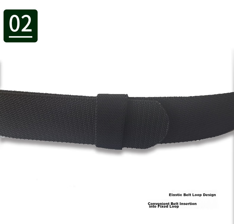 Extreme Tactical Men's Quick-Release Buckle Woven Belt Outdoor Workwear Trendy Canvas Elastic Casual Military Training Waistband 14