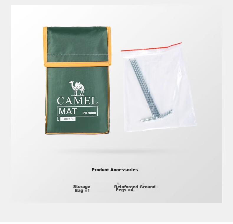 CAMEL Outdoor Ground Mat Tent Camping Mat Thickened Waterproof Wear-Resistant Picnic Mat Oxford Cloth Moisture-Proof Ground Sheet 21